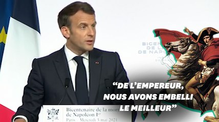 Avec Napoléon, Macron commémore "une part de nous" et refuse "d'effacer le passé"