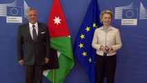 Ursula von der Leyen receives His Majesty King Abdullah II Al Hussein, King of Jordan