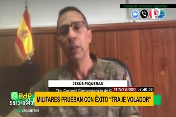 Reino Unido: Armada prueba  un traje volador para misiones en el mar