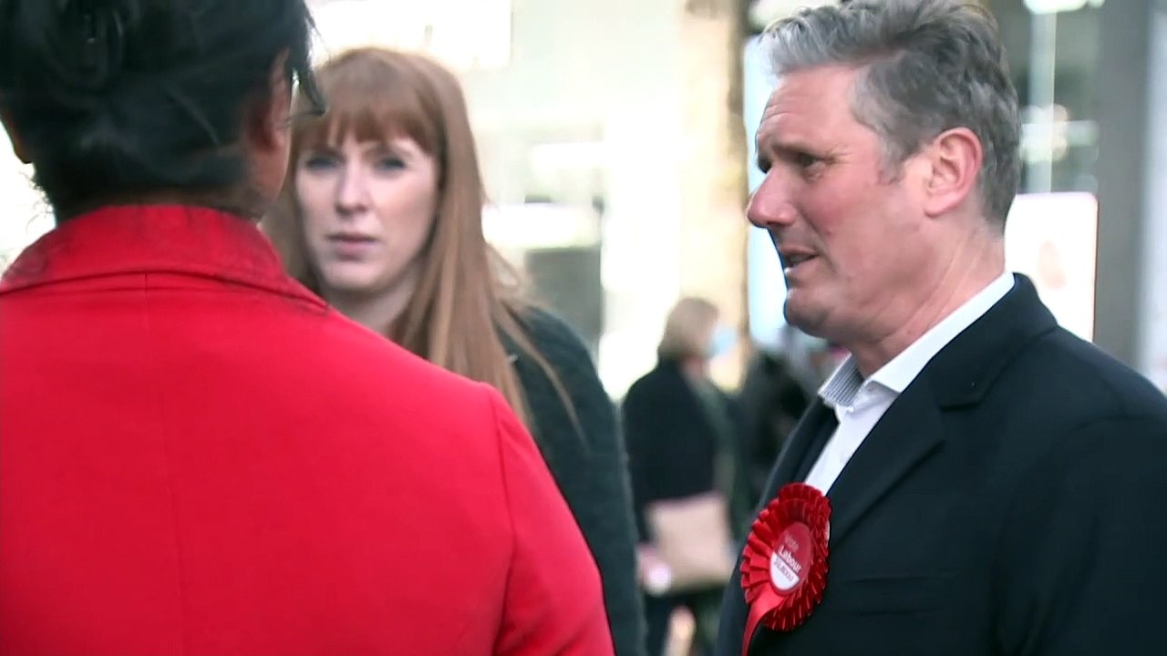 Keir Starmer and Angela Rayner campaign in Birmingham