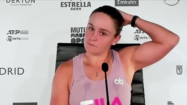 WTA - Madrid 2021 - Ashleigh Barty : I think without a doubt you need an element of luck