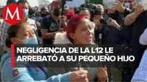 Tragedia en la Línea12_ Madre buscó desesperada a su hijo, fue localizado entre los fallecidos