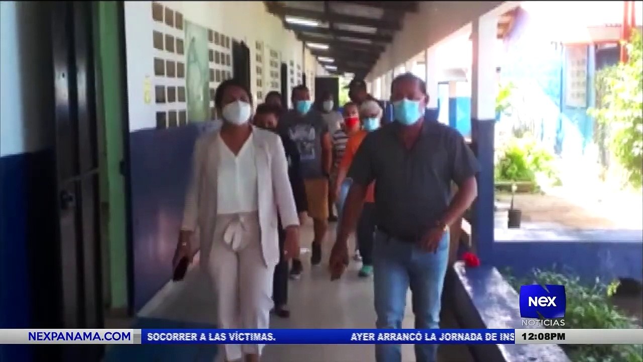 Inspeccionan escuelas de Pedregal para la segunda jornada de vacunación  - Nex Noticias