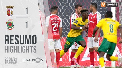 Highlights: SC Braga 1-1 Paços de Ferreira (Liga 20/21 #31)