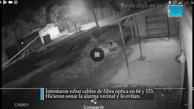 Intentaron robar cables de fibra óptica en 64 y 153. Hicieron sonar la alarma vecinal y lo evitan.