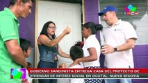 Gobierno Sandinista entrega casa del proyecto de viviendas de interés social en Ocotal