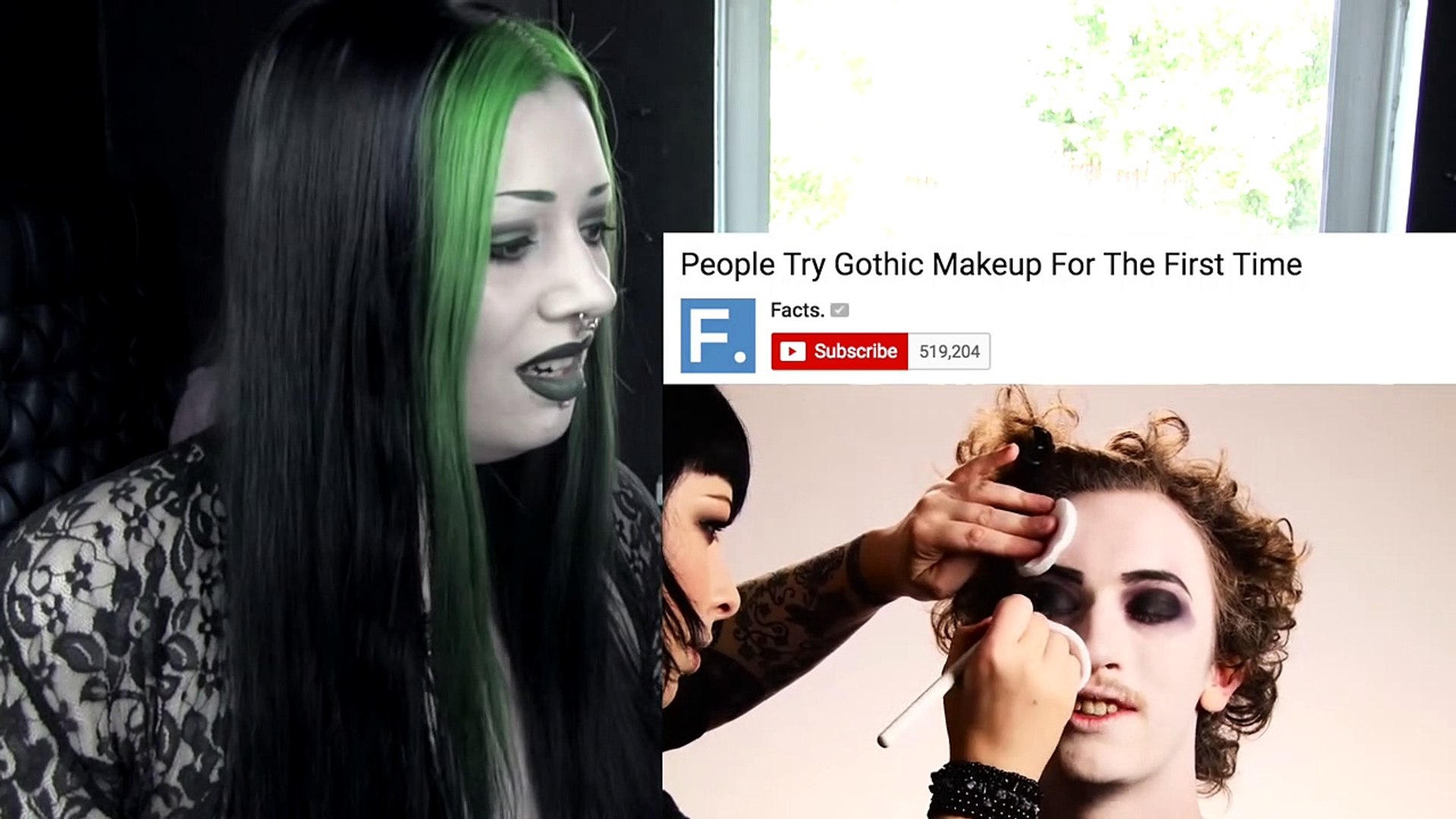 Goth Reacts To People Try Gothic Makeup For The First Time