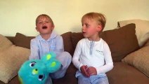 Boy Has Hilarious Improv during Sweet Message for Grandparents