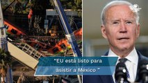 Joe Biden lamenta colapso en Metro Olivos y ofrece ayuda de reconstrucción