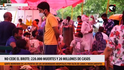 Con más de 220.000 muertes y 20 millones de casos, no cede el brote en India