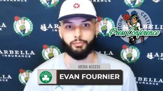 Evan Fournier on Return to Orlando | Celtics vs Magic
