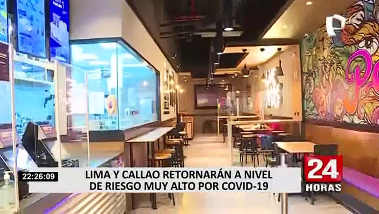 Lima Metropolitana y Callao pasaron del nivel de riesgo extremo a muy alto