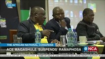 Ace Magashule suspends Ramaphosa