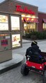 Boy Drives Toy Jeep Through Tim Hortons Drive-Thru