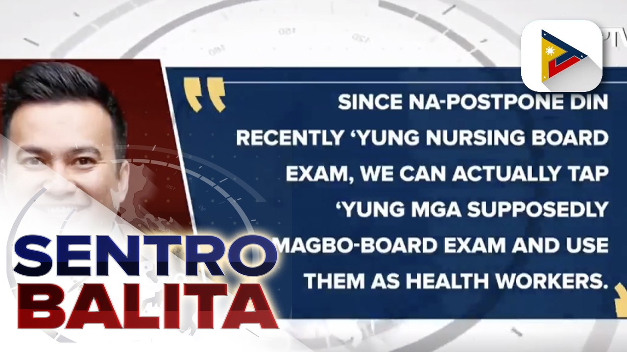 House Speaker Velasco, ipinanukalang isama sa COVID-19 response ang unregistered nurses; DOH bukas sa naturang suhestiyon