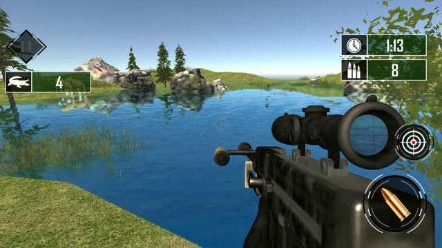Crocodile Hunt and Wild Animal Shooting Game