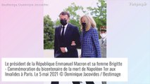 Emmanuel et Brigitte Macron bras dessus bras dessous : tact et sobriété face à Napoléon