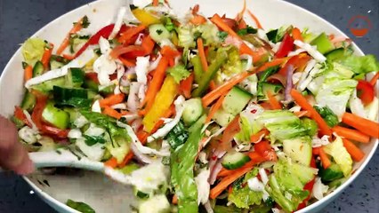 Green Salad | Super Healthy And Delicious Salad Recipe In Urdu Hindi | Flavour Of Desi Food - Ep 28
