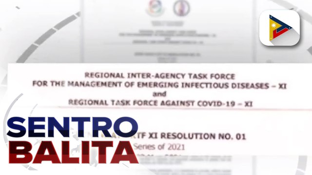 Mga papasok sa Davao Region para sa non-essential travel, required magpakita ng 72-hours negative RT-PCR test result
