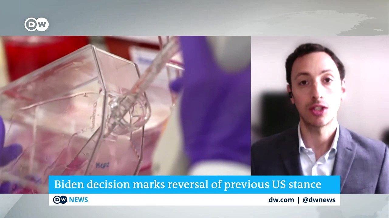 US joins support for a waiver on COVID vaccine patents _ DW News