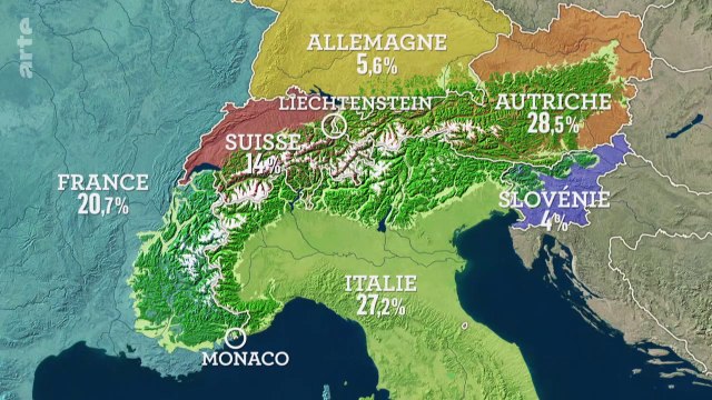 Le dessous des cartes. Les Alpes