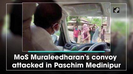 MoS Muraleedharan's convoy attacked in Paschim Medinipur