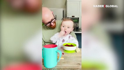 Bebekten çıkan ses izleyenleri şoke etti