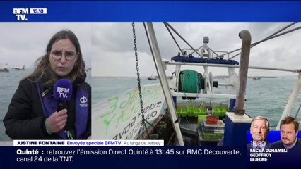 Télécharger la video: Brexit: une cinquantaine de bateaux français manifestent contre les conditions de pêche imposées par Jersey