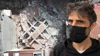 Bu sabah İstanbul'da çöken binayı dün gece kapı kapı gezip o tahliye ettirmiş: Canlarımı kurtardım ben