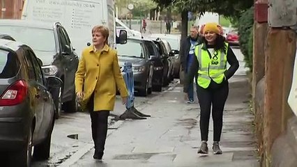 Sturgeon and Sarwar cast their election votes