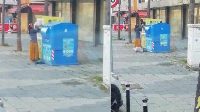 İstanbul’da giysi kumbarasını akılalmaz yöntemle boşalttı