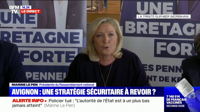 Marine Le Pen : Je serais la présidente qui incarne le retour et la restauration de l'autorité de l'État