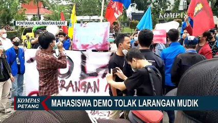 Mahasiswa Demo Tolak Larangan Mudik, Ini Permintaan Kepada Gubernur Kalbar