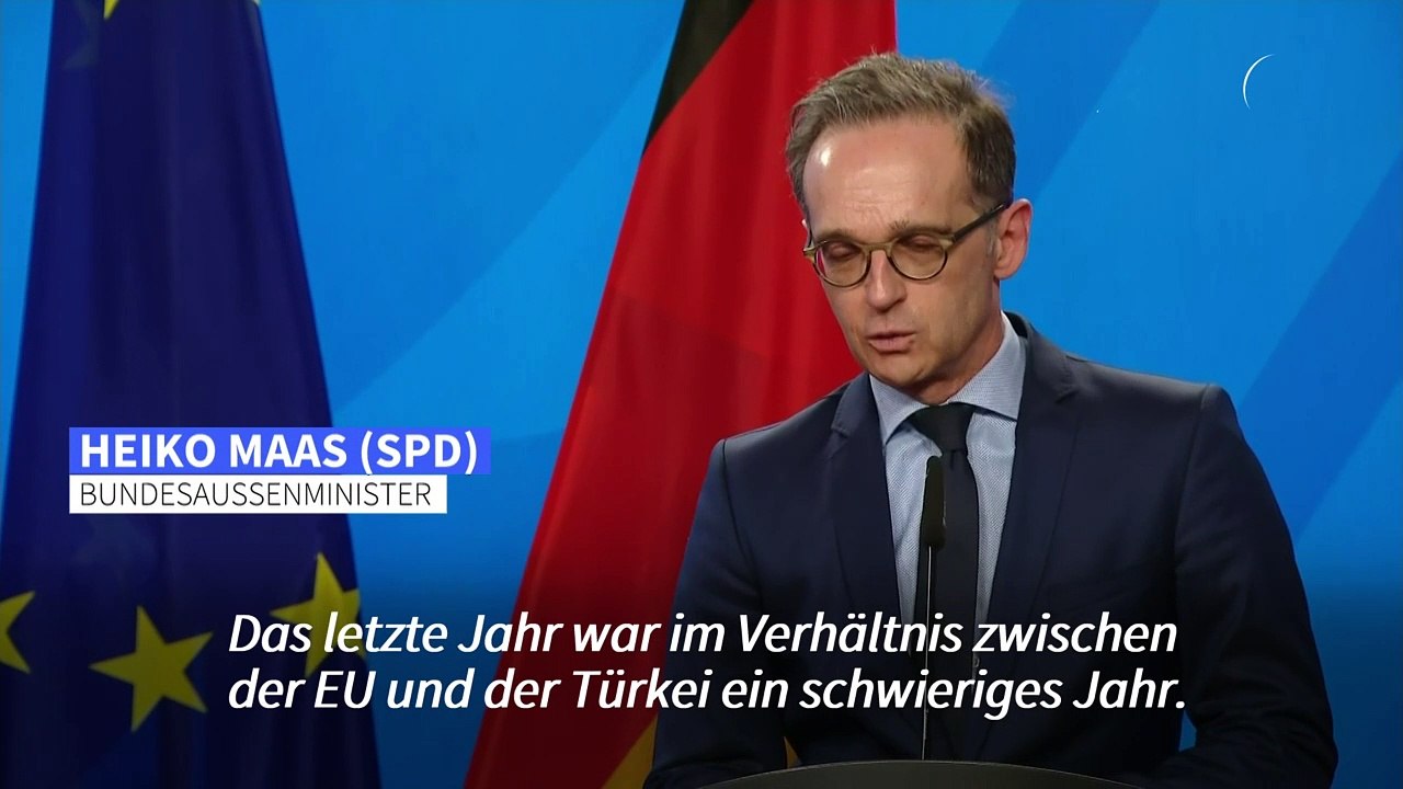 Maas sieht Verhältnis von EU und Türkei auf Weg der Besserung