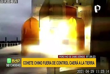 EEUU: rastrean cohete chino fuera de control que retornará a la Tierra el fin de semana