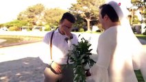 Padrino de boda llega vestido de novia para jugarle una broma a su amigo