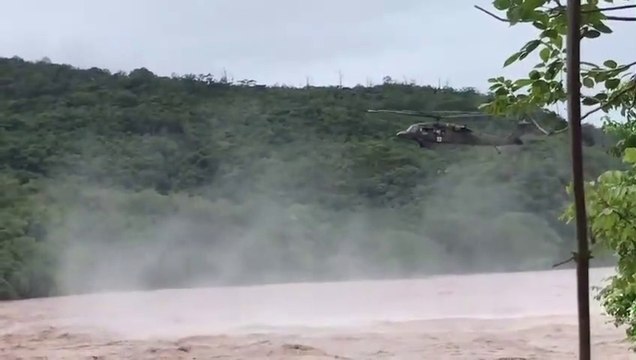 U.S. Army Black Hawk Helicopter • Rescues Honduran Family