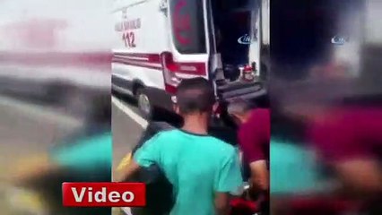 Yolcu otobüsünde feci yangın