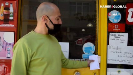 Bakkalı duygulandıran not! Parayı bıraktı, helallik istedi