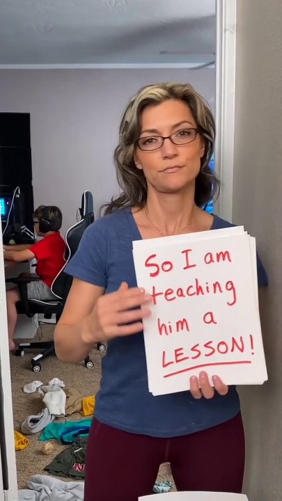 SHE TAUGHT HER SON A LESSON HE WON'T FORGET!