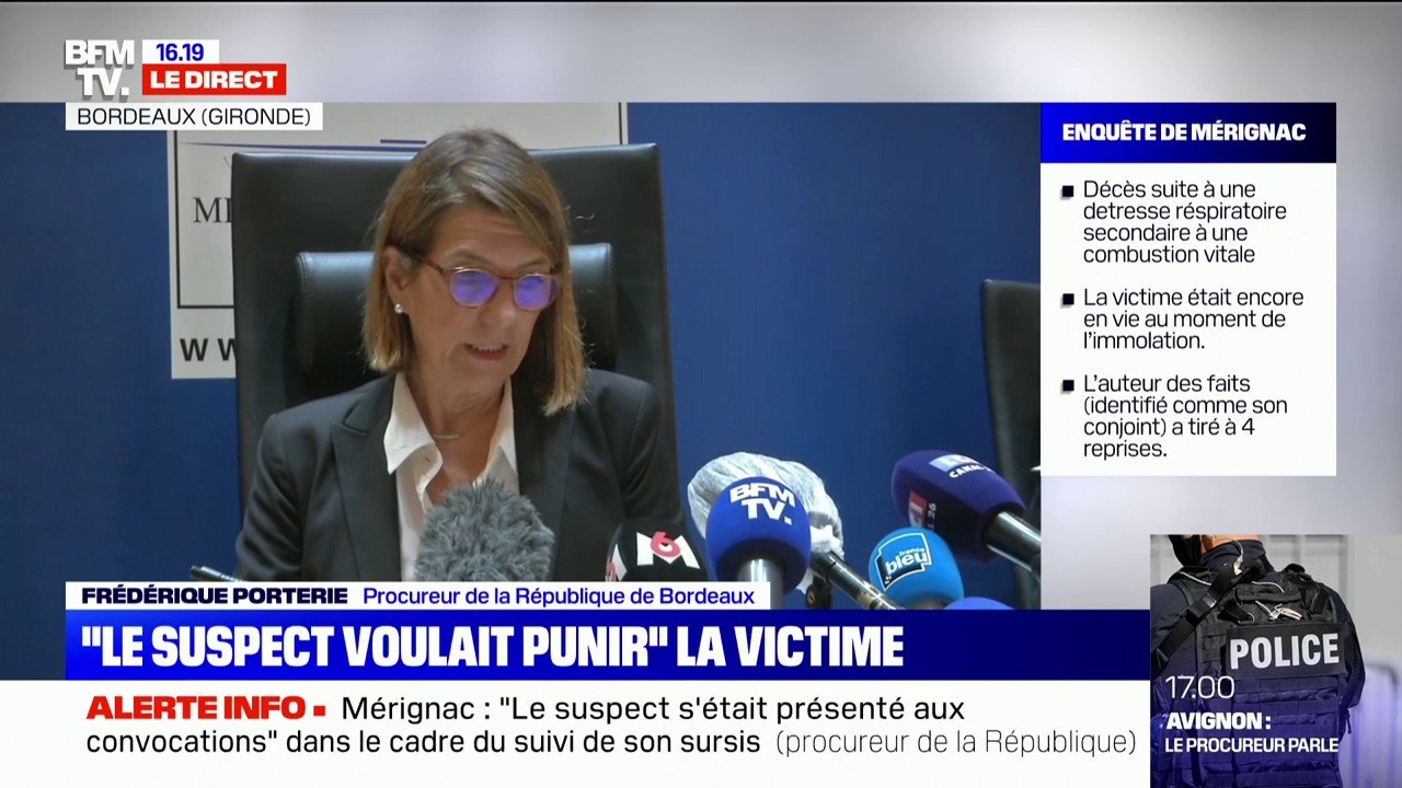 Féminicide à Mérignac: "Convaincu que son épouse avait un amant", le suspect "aurait décidé de punir" la victime, selon la procureure