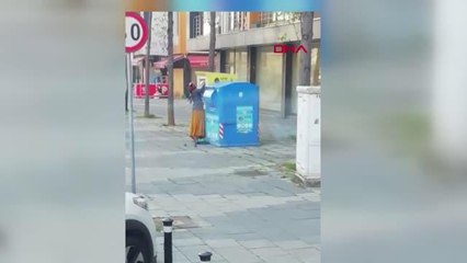 İSTANBUL-TUZLA'DA GİYSİ KUMBARASINI AKILALMAZ YÖNTEMLE BOŞALTTI; O ANLAR KAMERADA