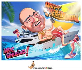 Birthday Animated Caricature UAE
