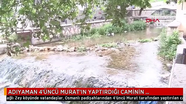 ADIYAMAN 4'ÜNCÜ MURAT'IN YAPTIRDIĞI CAMİNİN ALTINDAN AKAN SUDA SERİNLİYORLAR