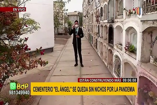 Cementerio “El Ángel” se queda sin nichos por la pandemia