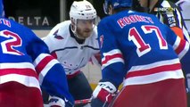Insane Brawl Erupts at Start of Rangers-Capitals Game, With Six Fights Sending 11 Players to the Penalty Box