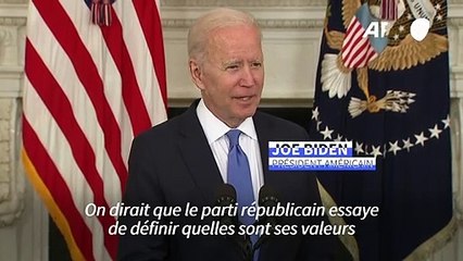 Etats-Unis: pour Biden, le parti républicain traverse une "mini-révolution"