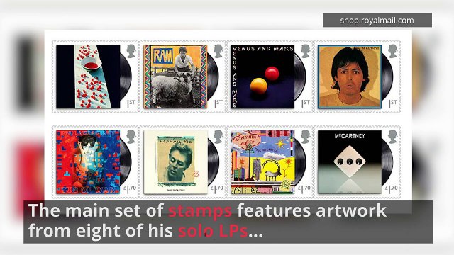 Sir Paul McCartney honoured by Royal Mail stamp collection