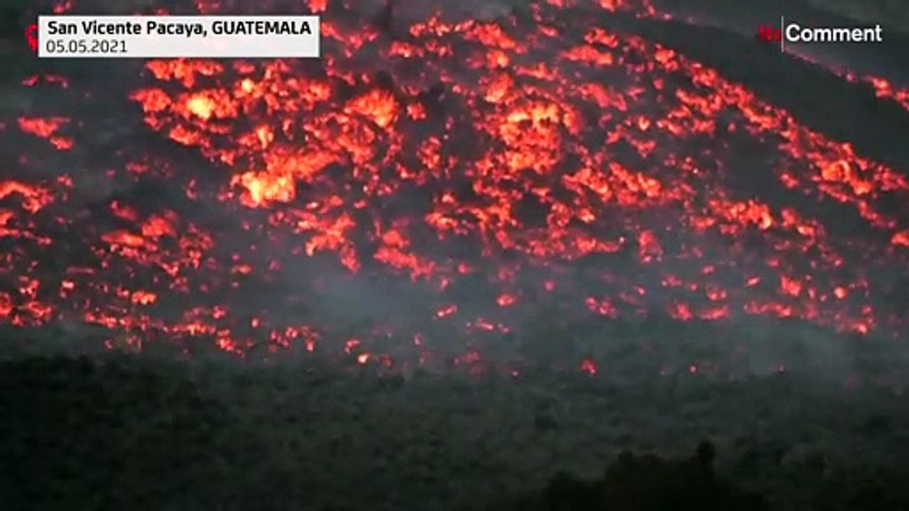 Guatemalans perform ritual asking for end of Pacaya volcanic activity