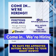 Come in... We're Hiring!!